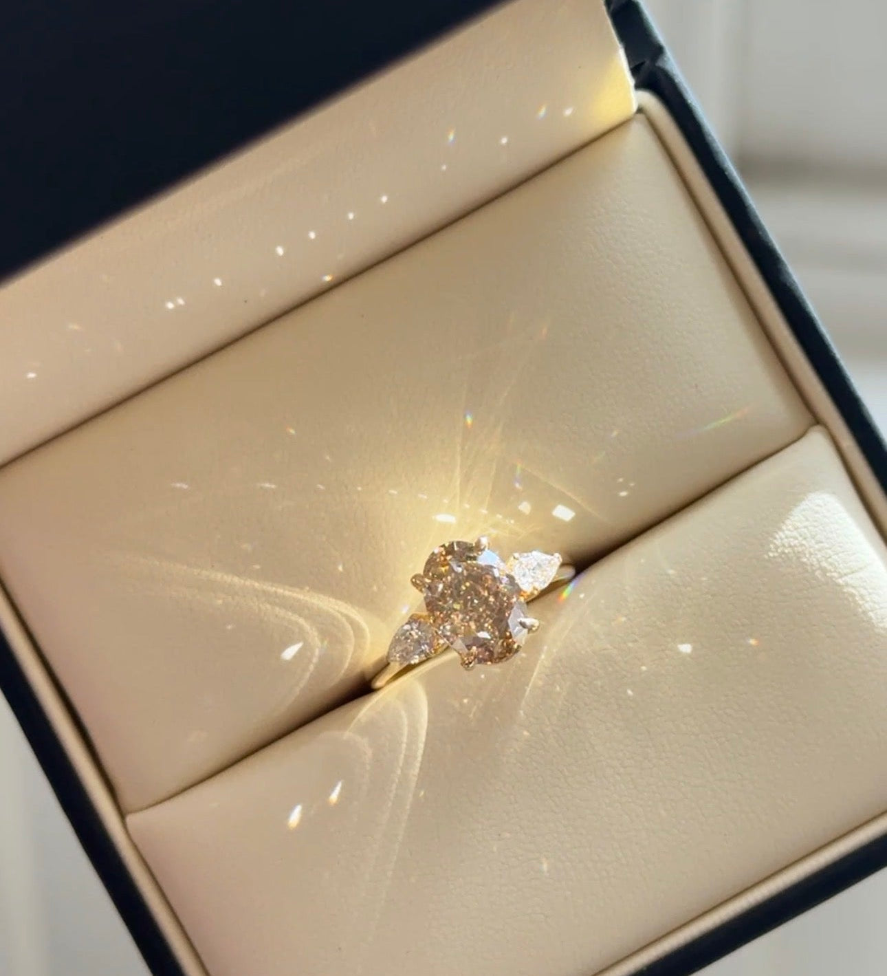 A Rare Bespoke Creation: 3.50ct Fancy Brown Diamond Engagement Ring