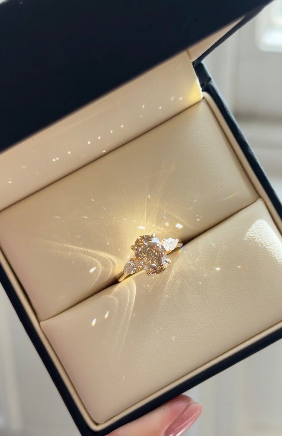 A Rare Bespoke Creation: 3.50ct Fancy Brown Diamond Engagement Ring