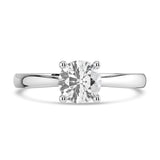 Round Brilliant Cut Solitaire Engagement Ring 0.70ct, Platinum