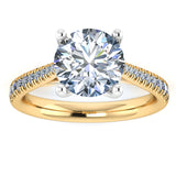 Harrogate Jewellers' OPHELIA ring, featuring a classic round brilliant cut lab-grown diamond claw set, perfect for engagement or wedding in Yorkshire.