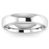 Gents Platinum Traditional Court Wedding Ring Plain Band