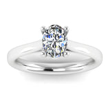 Harrogate Jewellers' WILLOW Lab-Grown Classic Oval Cut Solitaire Ring featuring a sparkling, high quality, laboratory grown diamond on a platinum band, ideal for bespoke Yorkshire weddings.