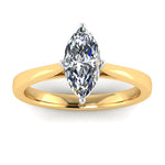 Harrogate Jewellers BONNIE Lab-Grown Classic Marquise Cut Solitaire Ring, platinum band with a brilliant-cut diamond, ideal for bespoke Yorkshire wedding or engagement.