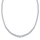 Harrogate Jewellers' Graduated Diamond Tennis Necklace 8.00ct; a bespoke pendant of lab grown diamonds, ideal for engagements and weddings in Yorkshire.