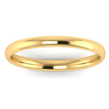 Ladies 18ct Yellow Gold Traditional Court Wedding Ring Plain Band
