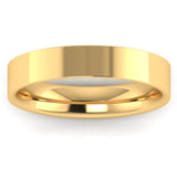 Gents 18ct Yellow Gold Flat Court Wedding Ring Plain Band