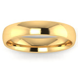 Gents 18ct Yellow Gold Traditional Court Wedding Ring Plain Band