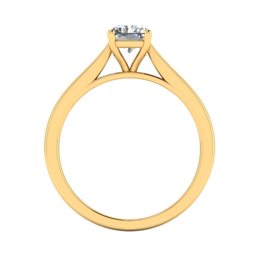 Harrogate Jewellers' PENNY Lab-Grown Classic Radiant Cut Solitaire Ring, a bespoke jewel in platinum, ideal for Yorkshire wedding and engagement occasions.
