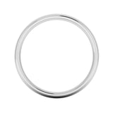 Gents Platinum Traditional Court Wedding Ring Plain Band