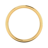 Gents 18ct Yellow Gold Slight Court Wedding Ring Plain Band