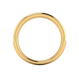 Round Brilliant Cut Channel Set Yellow Gold Diamond Ring 2mm
