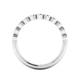 Round Rubover Bezel Set Diamond Ring