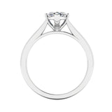 Harrogate Jewellers' BONNIE Lab-Grown Classic Marquise Cut Solitaire Ring in Platinum featuring Earth Mined Diamonds, perfect for bespoke Yorkshire wedding jewellery.