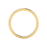 Ladies 18ct Yellow Gold Slight Court Wedding Ring Plain Band