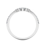 Harrogate Jewellers vintage-inspired wishbone claw set lab-grown diamond band, featuring a row of small diamonds set in platinum, perfect for Yorkshire bespoke jewellery lovers.