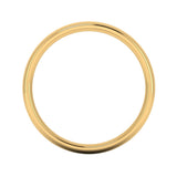 Gents 18ct Yellow Gold Traditional Court Wedding Ring Plain Band
