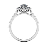 ABBIE – Pear Cut Vintage Halo Engagement Ring