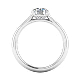 Round Brilliant Cut Classic Solitaire Talon Claw Engagement Ring from Harrogate Jewellers, featuring a natural Earth Mined Diamond, perfect for bespoke wedding jewellery in Yorkshire.