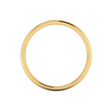 Ladies 18ct Yellow Gold Traditional Court Wedding Ring Plain Band