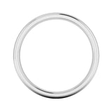 Gents Platinum Polished Groove Edge 5mm Wedding Ring