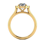 CORA Lab-Grown Classic Round Brilliant Cut Diamond Halo Ring by Harrogate Jewellers, Yorkshire's bespoke jewellery specializing in Platinum Wedding Rings with Earth Mined Diamonds and Laboratory Grown Diamonds.