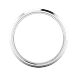 Gents Platinum Matt Polished 6mm Wedding Ring