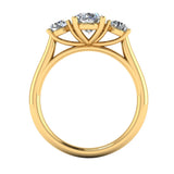 GEORGIE - Lab Grown Diamond Oval Trilogy Engagement Ring