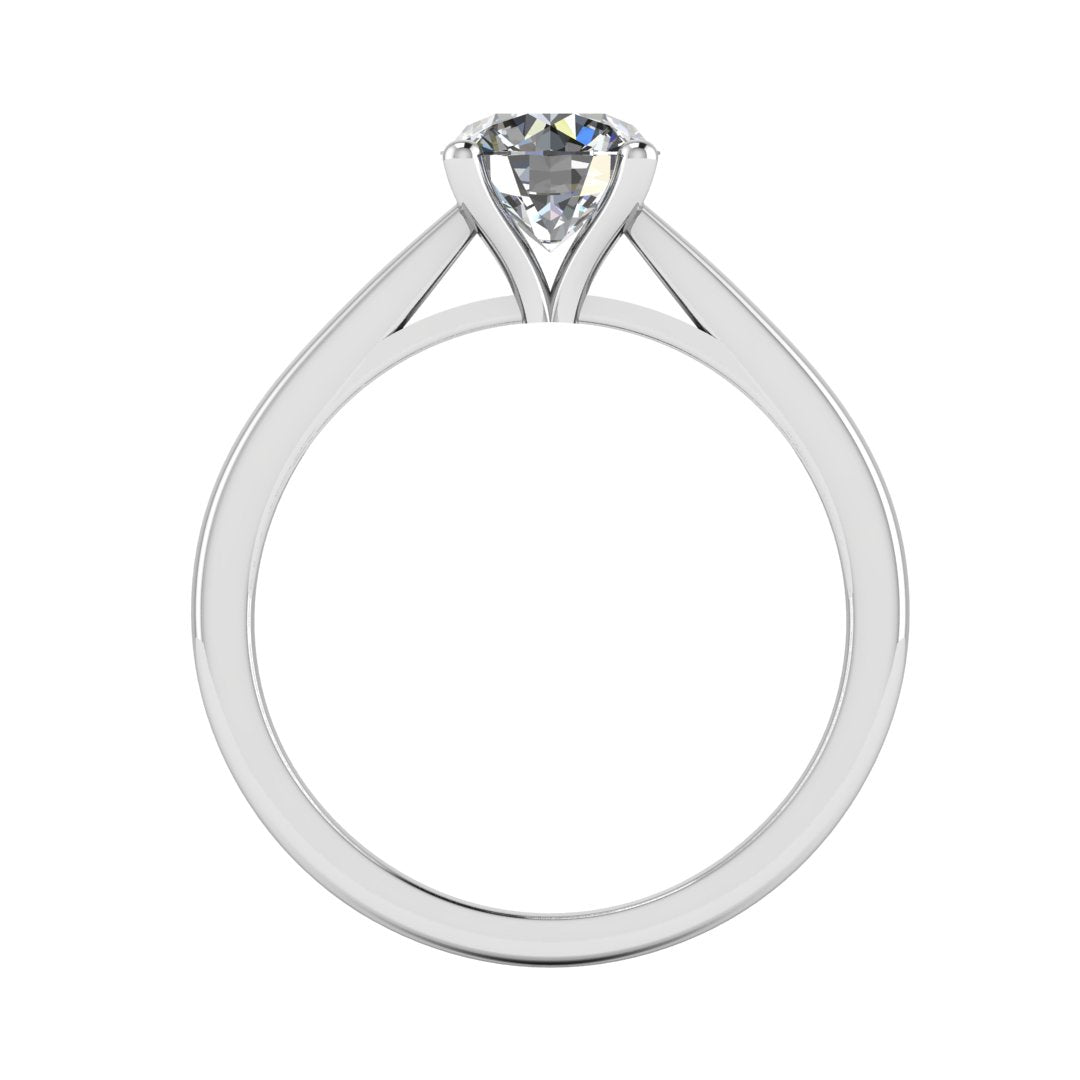 MOLLY - 0.70CT Lab-Grown Diamond Solitaire Engagement Ring from Harrogate Jewellers. Platinum band with a brilliant-cut diamond, bespoke jewellery in Harrogate Yorkshire.