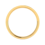 Gents 18ct Yellow Gold Flat Court Wedding Ring Plain Band