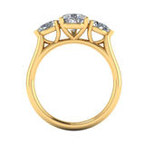ELEANOR – Lab- Grown Diamond Three Stone Pear Cut Engagement Ring