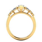 CATHERINE - Lab Grown Marquise Cut Solitaire with Mixed Cut Diamond Shoulders ring by Harrogate Jewellers, perfect for Earth Mined Diamonds Wedding Rings and bespoke jewellery in Harrogate, Yorkshire.