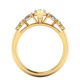 CATHERINE - Lab Grown Marquise Cut Solitaire with Mixed Cut Diamond Shoulders ring by Harrogate Jewellers, perfect for Earth Mined Diamonds Wedding Rings and bespoke jewellery in Harrogate, Yorkshire.