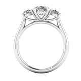 GEORGIE - Lab Grown Diamond Oval Trilogy Engagement Ring