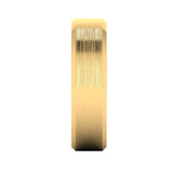 Gents Matt Polished Yellow Gold 5mm Wedding Ring