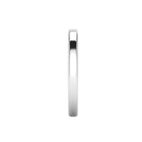 Ladies Platinum Slight Court Wedding Ring Plain Band