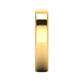 Gents 18ct Yellow Gold Slight Court Wedding Ring Plain Band