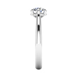 Harrogate Jewellers' MOLLY - Low Set Lab-Grown Diamond Solitaire Engagement Ring. White gold band with a brilliant-cut laboratory-grown diamond, bespoke jewellery in Harrogate Yorkshire.