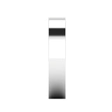 Gents Platinum Flat Court Wedding Ring Plain Band