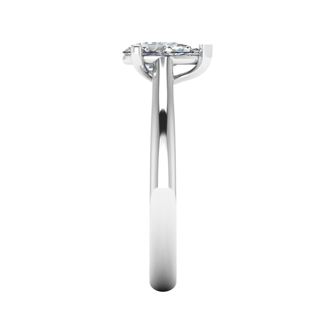 Harrogate Jewellers ARYA - Lab-Grown Classic Pear Cut Solitaire Ring, set in platinum, ideal for bespoke engagement or wedding, Yorkshire