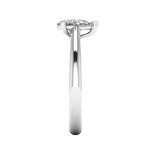 Harrogate Jewellers ARYA - Lab-Grown Classic Pear Cut Solitaire Ring, set in platinum, ideal for bespoke engagement or wedding, Yorkshire