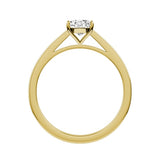 18ct Yellow Gold Oval Cut Lab-Grown Solitaire Engagement Ring