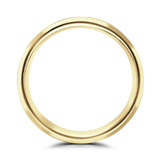 18ct Gold Brushed Bevelled Edge Wedding Ring
