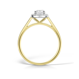HARROGATE Jewellers' CORA - Lab-Grown Classic Round Brilliant Cut Diamond Halo Ring, a bespoke jewellery piece perfect for weddings or engagements in Yorkshire.
