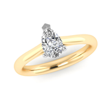 ARYA Lab-Grown Classic Pear Cut Solitaire Ring by Harrogate Jewellers, a bespoke piece of jewellery featuring a premium quality, sparkling laboratory grown diamond set in white gold, perfect for engagement and weddings in Yorkshire.