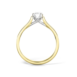 Harrogate Jewellers' Classic Oval Cut Solitaire Diamond Engagement Ring, lab grown diamond with a gold band, bespoke jewellery in Harrogate, Yorkshire.