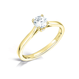 Signature Hidden Diamond Solitaire Engagement Ring by Harrogate Jewellers, a bespoke jewellery piece in Yorkshire, featuring a lab-grown diamond for a sustainable wedding ring option.
