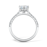Tapered Claw Set Marquise Cut Diamond Engagement Ring from Harrogate Jewellers, a bespoke Yorkshire jewellery vendor specializing in lab grown diamonds and wedding rings.