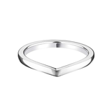 Ladies Platinum Wishbone Shaped 2.5mm Wedding Ring from Harrogate Jewellers, showcasing bespoke Yorkshire jewellery design with lab grown diamonds.