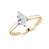 Classic Marquise Cut Solitaire Diamond Engagement Ring by Harrogate Jewellers, a bespoke piece of Yorkshire jewellery featuring a lab grown diamond, perfect for weddings.