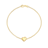 Yellow Gold Diamond Heart Bracelet